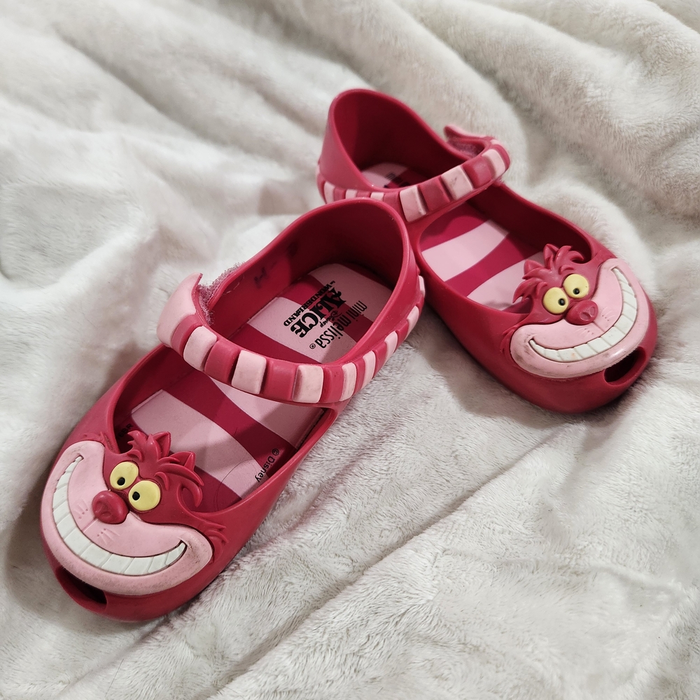 Mini Melissa Cheshire Cat Kids Sandals - Pink